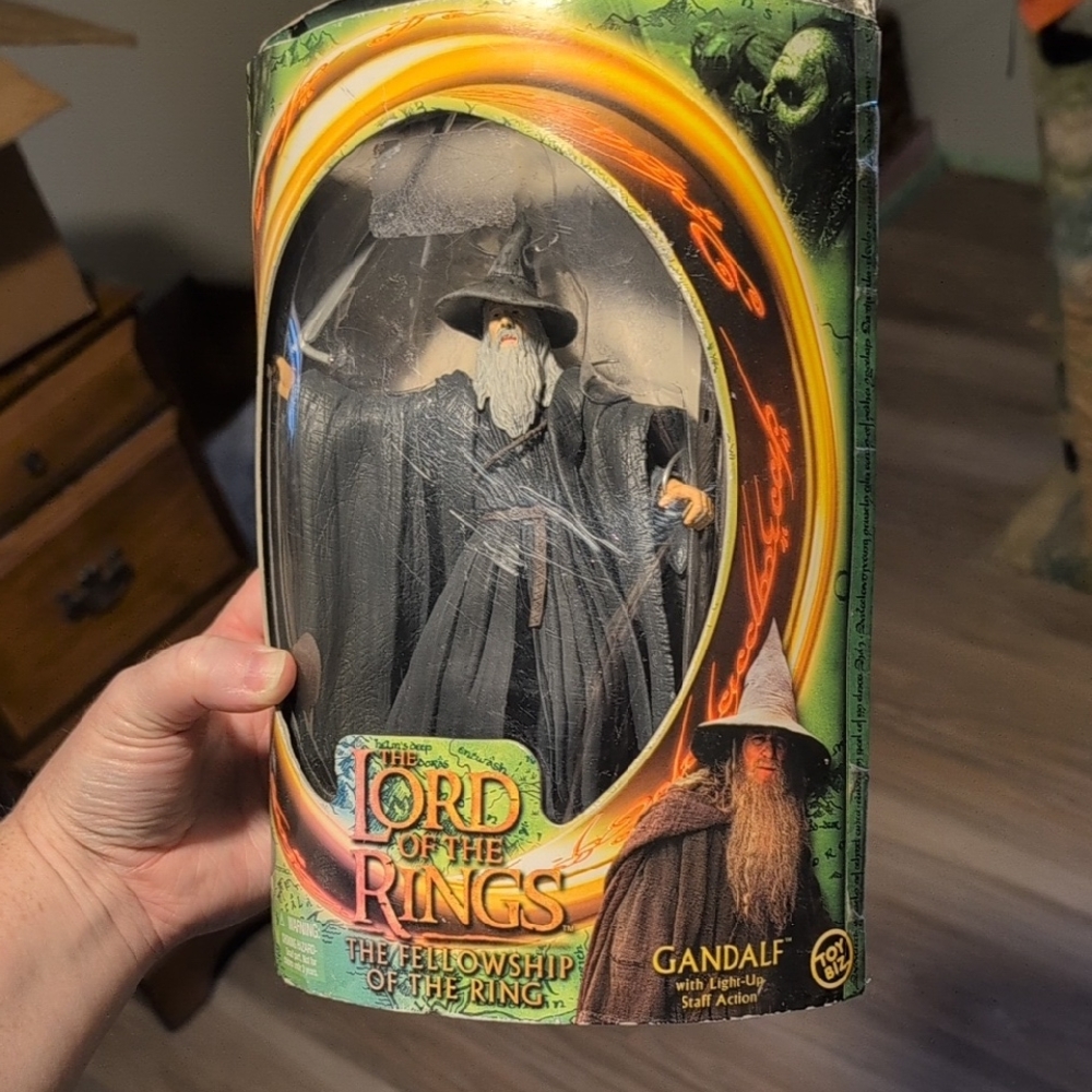 LOTR Gandalf Light-Up Staff Action Figure - 2001